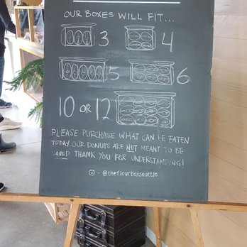The Flour Box - Sign for boxes of donuts - Bakeries Near Me - Seattle, Washington
