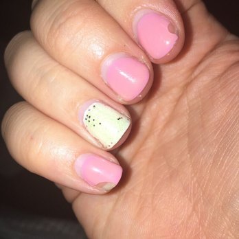 Sparkle Nails - After one week - Nail Salons Near Me - Sarasota, Florida