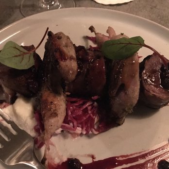 Eberly - Axis venison, quail, huckleberry preserves. - Bars Near Me - Austin, Texas Eberly - Axis venison, quail, huckleberry preserves. - Bars Near Me - Austin, Texas