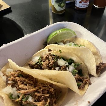 Dam Tacos - two tacos in a styrofoam container - Tacos Near Me - Davenport, Iowa Dam Tacos - two tacos in a styrofoam container - Tacos Near Me - Davenport, Iowa