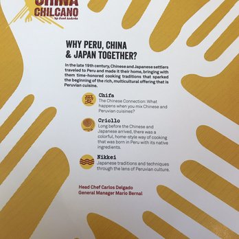 China Chilcano - Menu - Peruvian Near Me - Washington, DC, District of Columbia