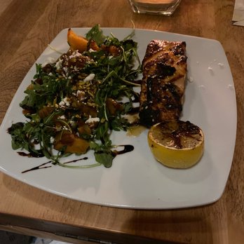 Seasons 52 - Warm beet salad with salmon - Seafood Near Me - Birmingham, Alabama Seasons 52 - Warm beet salad with salmon - Seafood Near Me - Birmingham, Alabama