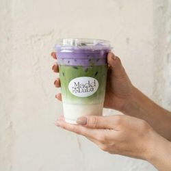 Maddlulu Cafe - Matcha UBE latte