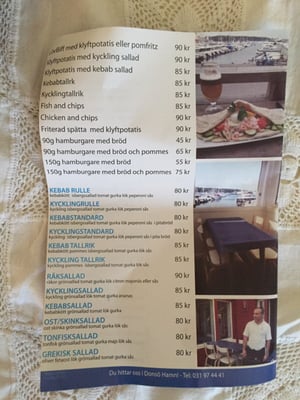 Menu photo 1 noretti pizza donsö Göteborg, O
