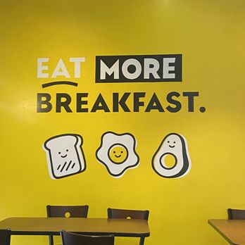 Egg Happiness - Wall decor. Place is clean and cute. - Korean Near Me - Dublin, California
