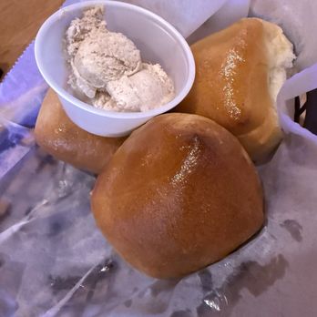 Texas Roadhouse - Famous sweet Dinner Rolls with diet Honey Butter - American Near Me - Gilbert, Arizona