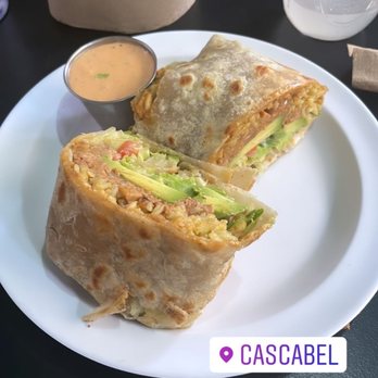 Cascabel - Burrito with tinga protein - Vegan Near Me - Houston, Texas Cascabel - Burrito with tinga protein - Vegan Near Me - Houston, Texas