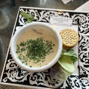 Inspirations Eatery And Events - Cream of mushroom - loved the slices of mushroom in the soup - very good - Gift Shops Near Me - Edmond, Oklahoma