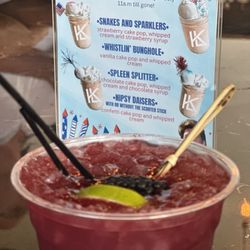 Krookid Leyk Distilling - Forgot name but yummy blackberry bourbon drink in flight
