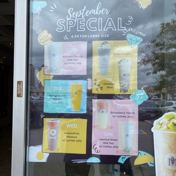 M Chá Bar - September special menu - Bubble Tea Near Me - Vaughan, Ontario
