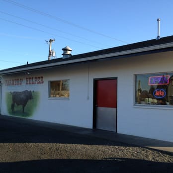 Farmer's Helper - a white building with a red door - Meat Shops Near Me - Harrisburg, Oregon Farmer's Helper - a white building with a red door - Meat Shops Near Me - Harrisburg, Oregon