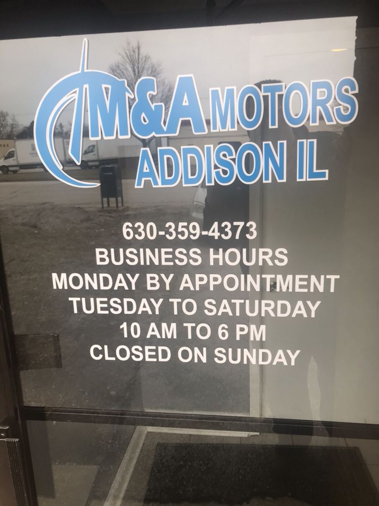 M&A MOTORS Updated October 2024 411 W Factory Rd, Addison, Illinois