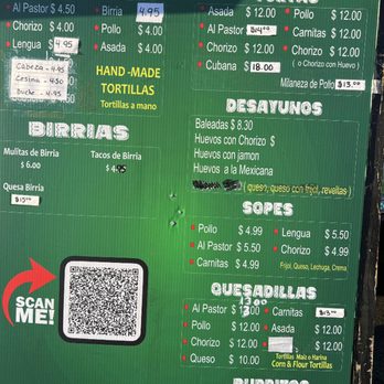 La Patrona - Menu - Food Trucks Near Me - Manassas, Virginia