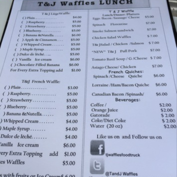 T&J Waffles - Menu - Breakfast & Brunch Near Me - Laurel, Maryland T&J Waffles - Menu - Breakfast & Brunch Near Me - Laurel, Maryland