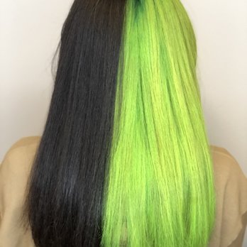 Poetic Beauty - Green Hair - my daughter wanted this look and LOVES IT!!! - Hair Salons Near Me - Naples, Florida Poetic Beauty - Green Hair - my daughter wanted this look and LOVES IT!!! - Hair Salons Near Me - Naples, Florida