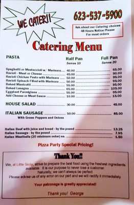 Menu photo 5 Little Sicily Pizza Surprise, AZ