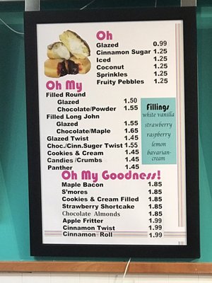 Menu photo 2 OMG Donuts & Bakery Concord, NC Menu photo 2 OMG Donuts & Bakery Concord, NC