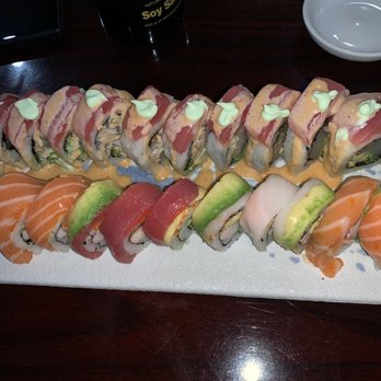 Sake Thai & Sushi Bar - Wahoo Tataki and Rainbow Roll - Thai Near Me - Hollywood, Florida Sake Thai & Sushi Bar - Wahoo Tataki and Rainbow Roll - Thai Near Me - Hollywood, Florida