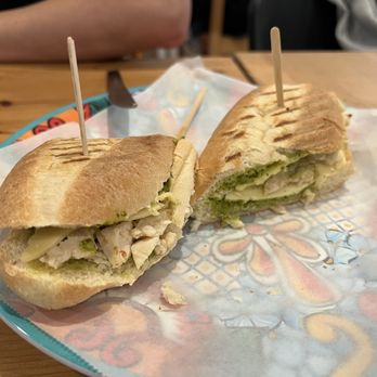Cafe Maji - Chicken pesto sandwich: skip this - Coffee & Tea Near Me - Artesia, California