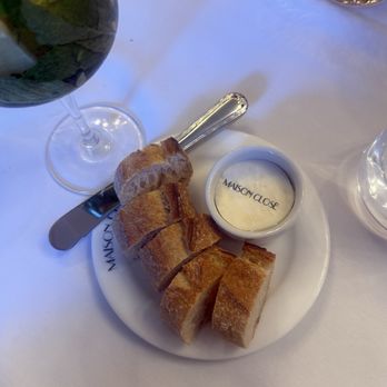 Maison Close Restaurant - Bread and butter (delicious!) - French Near Me - New York, New York Maison Close Restaurant - Bread and butter (delicious!) - French Near Me - New York, New York