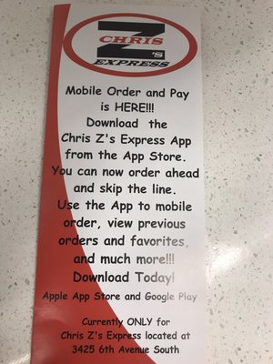Menu photo 1 Chris Z’s Express Birmingham, AL Menu photo 1 Chris Z’s Express Birmingham, AL