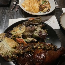 Yardbird at the front, fufu at the back