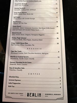 Menu photo 3 Berlin Minneapolis, MN