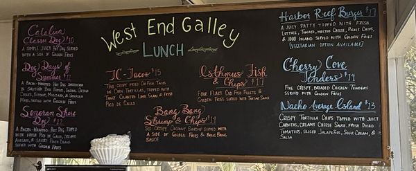 Menu photo 1 West End Galley Two Harbors, CA