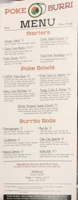 Menu photo 1 Poke Burri Raleigh Raleigh, NC Menu photo 1 Poke Burri Raleigh Raleigh, NC