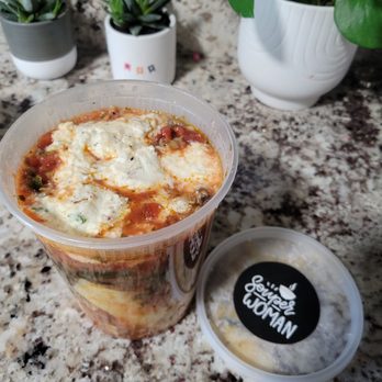 Souper Woman - a bowl of soup and a container of soup - Food Delivery Services Near Me Souper Woman - a bowl of soup and a container of soup - Food Delivery Services Near Me