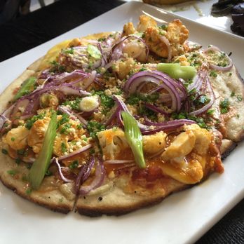 SunCafe - BBQ Cauliflower Pizza - Vegan Near Me - Studio City, California SunCafe - BBQ Cauliflower Pizza - Vegan Near Me - Studio City, California