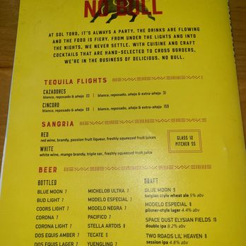Sol Toro Restaurant - Tequila flights, sangria, and beer menu - Mexican Near Me - Uncasville, Connecticut Sol Toro Restaurant - Tequila flights, sangria, and beer menu - Mexican Near Me - Uncasville, Connecticut