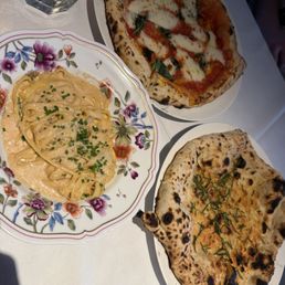 Fettuccine Alfredo, cyclista, margarita pizza