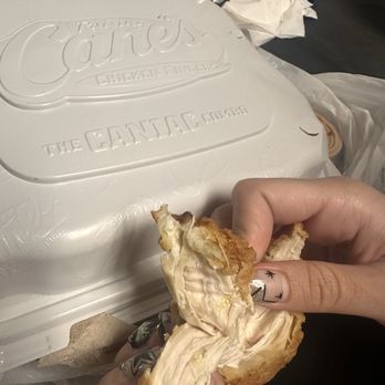 Raising Cane's Chicken Fingers - Chicken with fly eggs in it - Chicken Shop Near Me - Redlands, California Raising Cane's Chicken Fingers - Chicken with fly eggs in it - Chicken Shop Near Me - Redlands, California