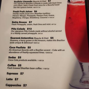 Rodizio Grill - Drink menu - Desserts Near Me - Phoenix, Arizona
