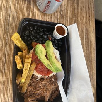 Guava Tree Cafe - CARIBBEAN-STYLE- rice and beans and ropa vieja - Latin American Near Me - Albuquerque, New Mexico