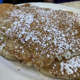 Pancake with powdered sugar Pancake with powdered sugar