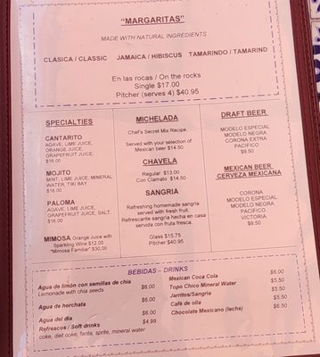 Menu photo 8 La Casita Mexicana Bell, CA