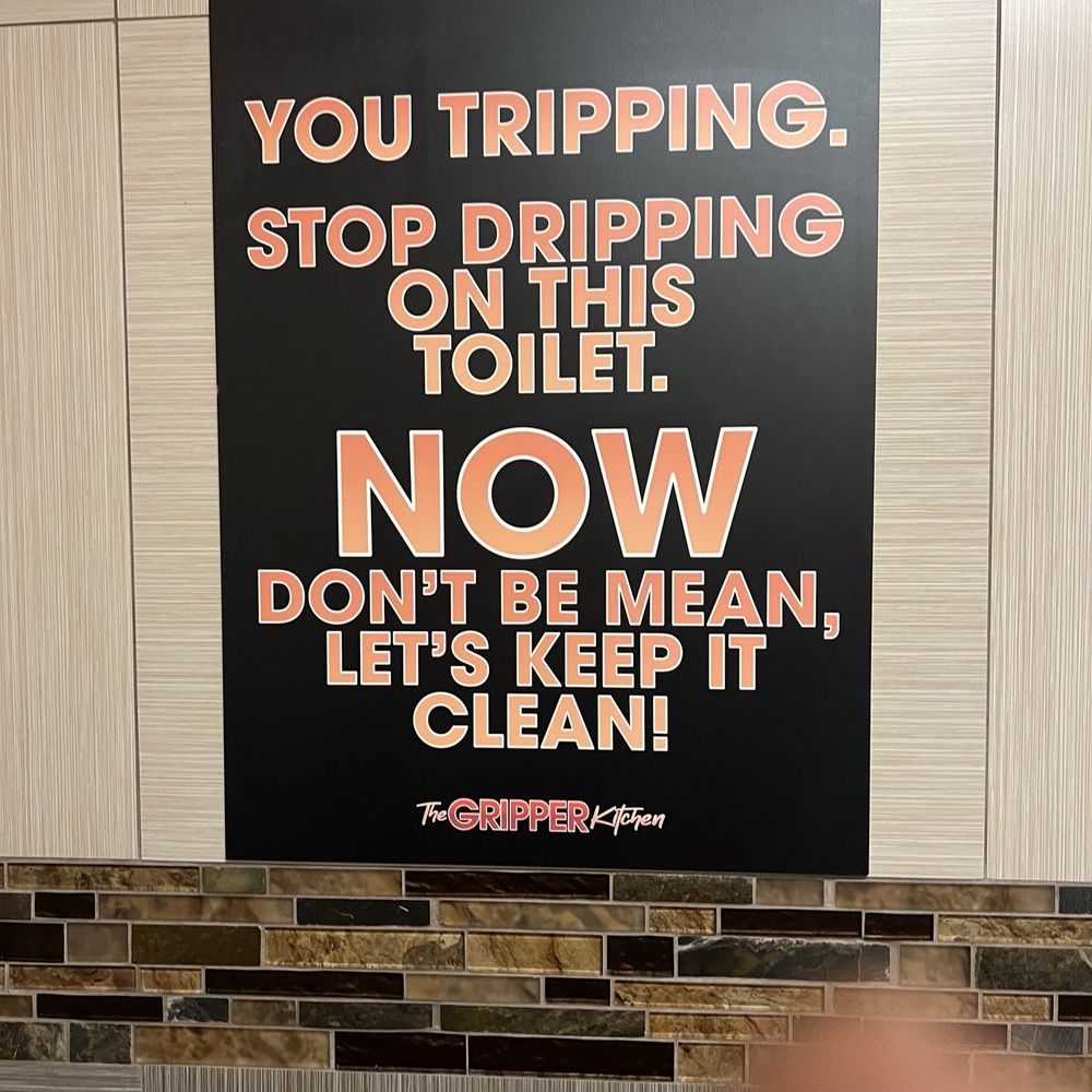 The Gripper Kitchen - Restroom - Fast Food Near Me - Pearland, Texas The Gripper Kitchen - Restroom - Fast Food Near Me - Pearland, Texas