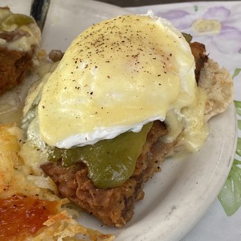 Cafe San Jose - Fried steak eggs Benedict - American Near Me - San Jose, California