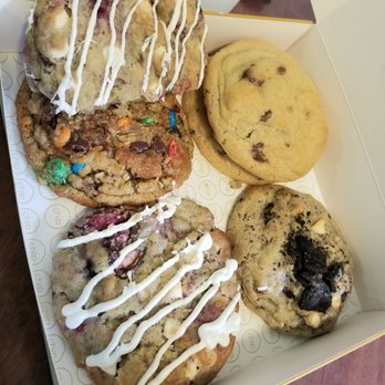 Chip Cookies - Raspberry white chocolate, peanut butter M&M, Oreo and regular chocolate chip - Desserts Near Me - Provo, Utah