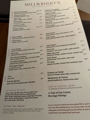 Menu photo 8 Millwright's Simsbury, CT Menu photo 8 Millwright's Simsbury, CT