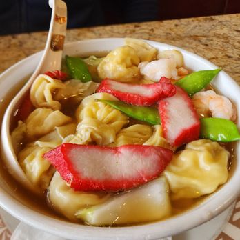 Lucky Dragon Restaurant - Won Ton soup was so yummy! - Chinese Near Me - Ocean Shores, Washington