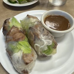 Beignets & More - Grilled pork spring rolls