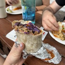 Purple sweet potato burrito (a special that day)