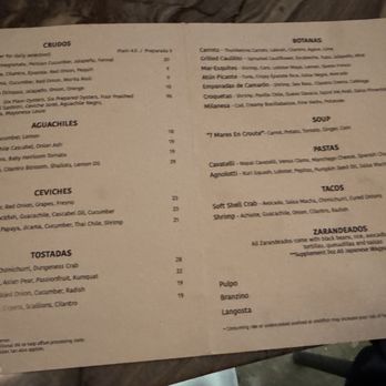Loreto - Menu on November 23, 2025 - Seafood Near Me - Los Angeles, California