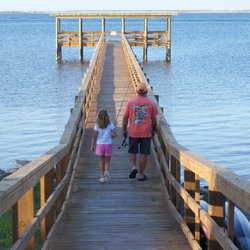 Emerald Beach RV Park - Our fishing pier.