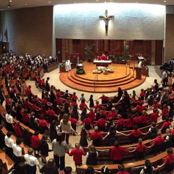 Saint Andrew Catholic School - Students, teachers, and parishoners join together to celebrate mass every week.