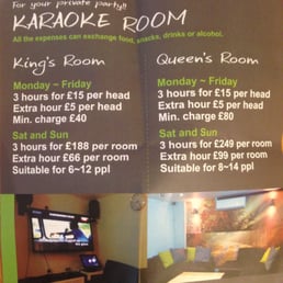 Ho-Ja's Karaoke Room Options