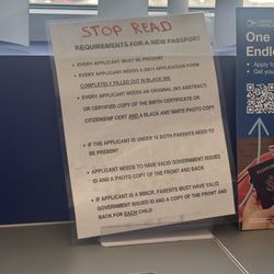 US Post Office - Passport info